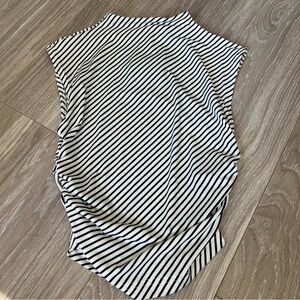 XS NWT H&M black striped top